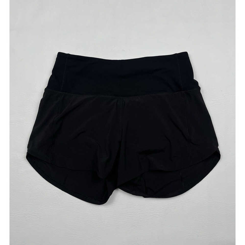 Lululemon Speed Up Shorts Women's 4 Black Athleisure Gym Performance Stretch